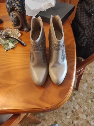 Botines Nero Giardini Beige de piel