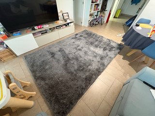 Alfombra Lucca 290x192 cm Gris
