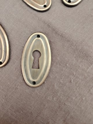 Boca llaves ovaladas metal (8 unidades)
