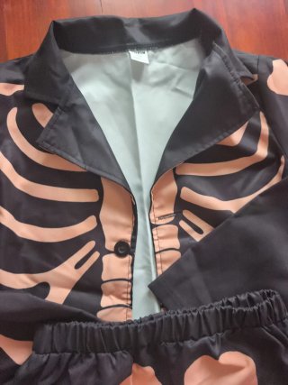 Disfraz esqueleto chaqueta y pantalón niño