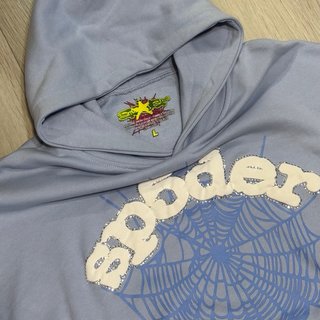 Sudadera Sp5der azul claro talla L