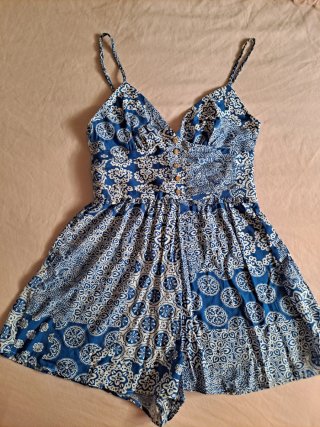 Mono corto azul Zara