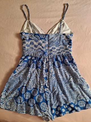Mono corto azul Zara