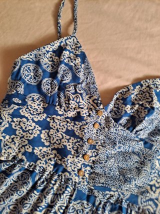 Mono corto azul Zara