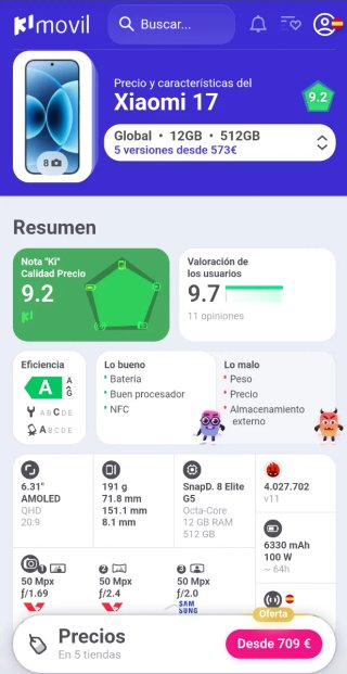 Xiaomi 17 512GB Azul