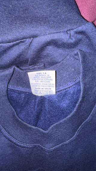 Sudadera Azul con Bordado