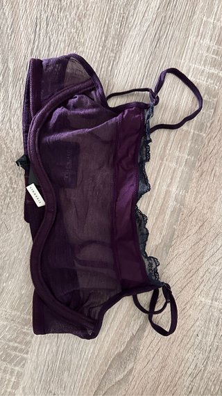 Sujetador Touche morado transparente talla S