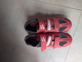 Zapatillas de Ciclismo Carretera Rojas talla 43