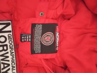 Cazadora Geographical Norway niño roja