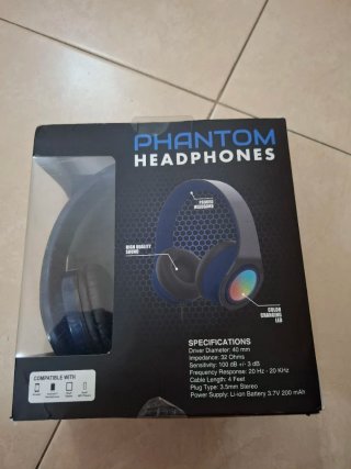 Auriculares Phantom Gaming LED RGB