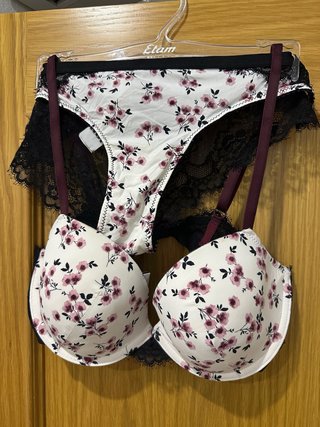 Conjunto Lencería Oysho Floral