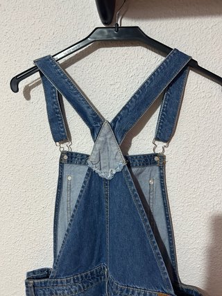 Peto Vaquero Azul con Roturas talla S mono