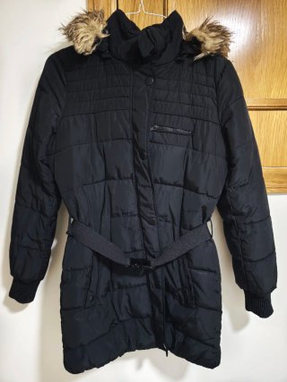 Parka Mango Negra Talla M
