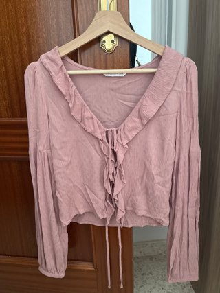 Camisa Rosa Stradivarius Talla XS
