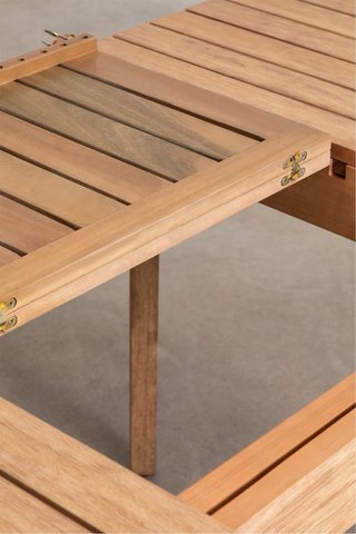 Mesa jardín extensible Sklum madera NUEVA