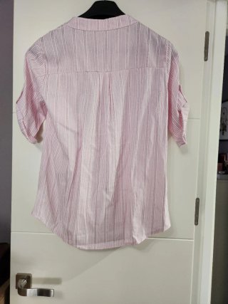 Camisa de rayas rosa