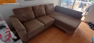 Sofá Rinconera Marrón 220x170cm