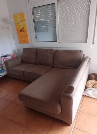 Sofá Rinconera Marrón 220x170cm