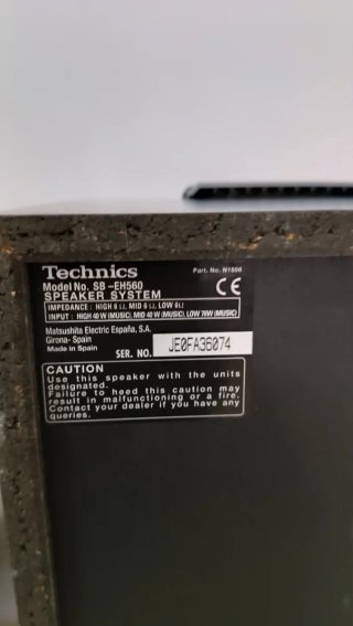 Technics SB-EH560 altavoces de 3 vias