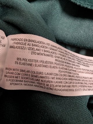 Vestido verde con lunares dorados bebé niña 18-24M