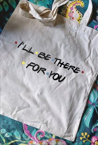Bolso de tela con estampado
