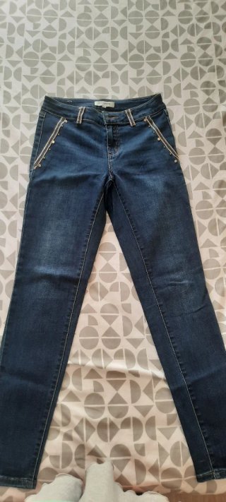 Pantalones Jeans Skinny Morgan Mujer Azul talla 36