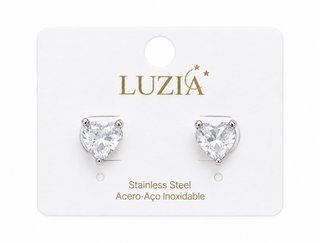 Pendientes Plata Corazón