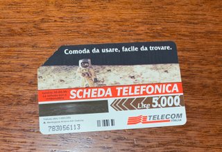 Scheda Telefonica Telecom Italia 5.000 Lire