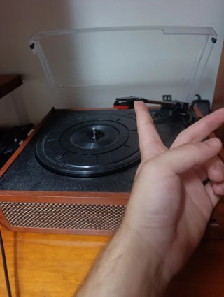 Tocadiscos estilo vintage