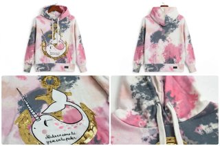 Sudadera Tie Dye Narval Unicornio Ancla