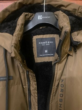 Chaqueta KOROSHI acolchada marrón talla M