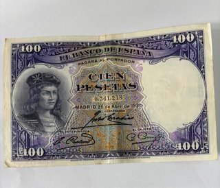 Billete 100 Pesetas Fernando el Católico 1931
