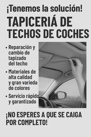 tapizado original techo, puertas y parales coches