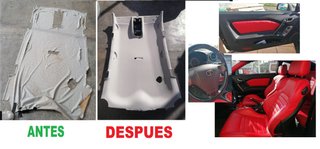 tapizado original techo, puertas y parales coches
