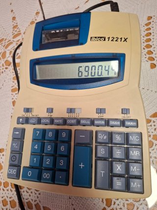 Calculadora con impresora Ibico 1221X