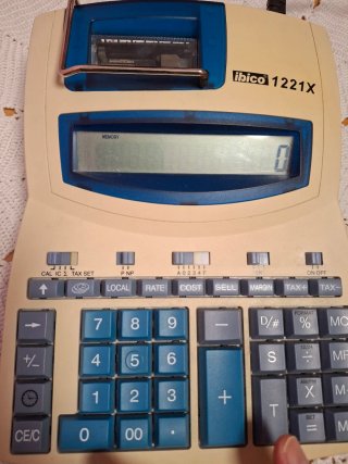 Calculadora con impresora Ibico 1221X