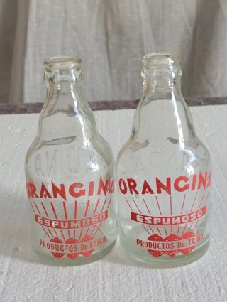 2 Bottiglie Antiche Orangina Spumante