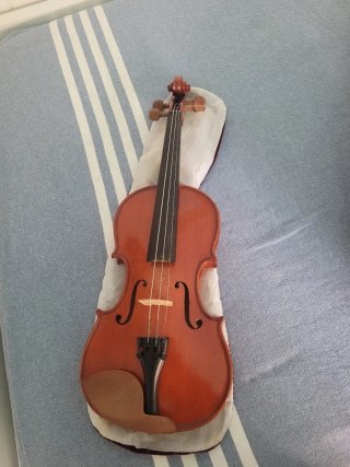Estuche para Violín Rojo y Violín de tamaño 1/4