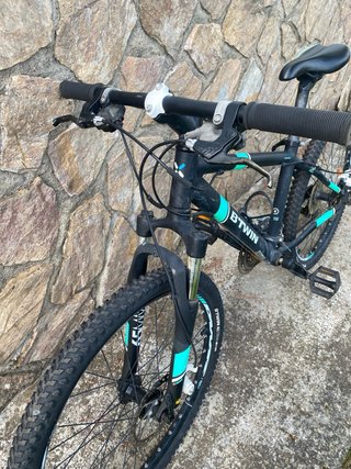 Bicicleta Btwin Rockrider 700 de 24” Negro/Verde