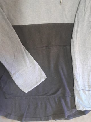 Sudadera Hollister Azul y Negra Talla S