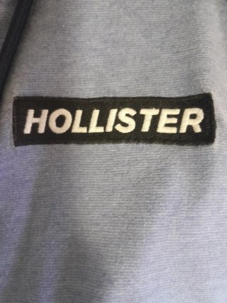 Sudadera Hollister Azul y Negra Talla S