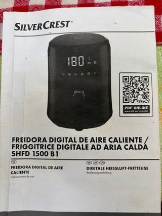 Freidora de Aire SilverCrest Digital SHFD 1500 B1