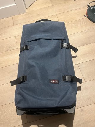 Maleta Eastpak Tranverz Grande Azul, usado 1 vez
