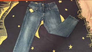 Pantalones vaqueros de tiro alto