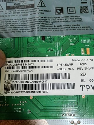 placa t,com de SAMSUNG UE43AU7092U, sku-63