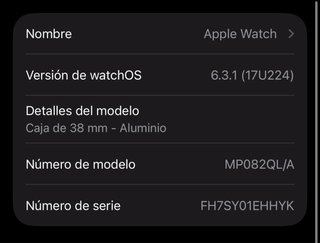 Apple Watch Nike+ Series 2 38mm