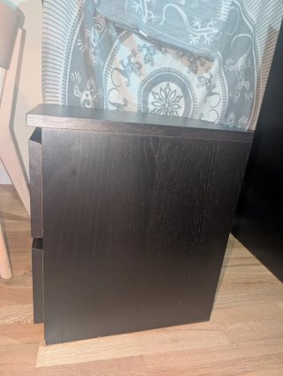 Mesilla Noche Ikea Malm Negra