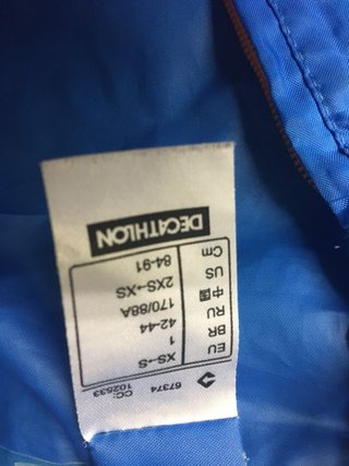 Chubasquero Quechua Azul
