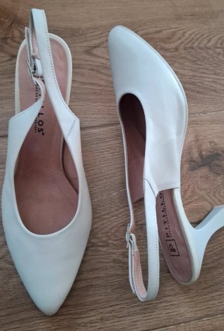 Zapatos Pitillos Blancos Talla 38