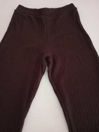 Pantalón acampanado Zara marrón